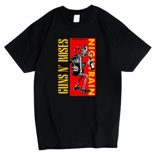 红韩枪花乐队短袖T恤男女纯棉枪炮与玫瑰 摇滚GNR Guns N' Roses