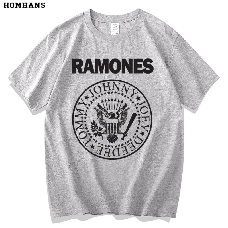 Ramones摇滚乐队T恤美式复古短袖