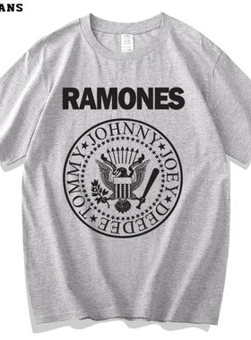 Ramones摇滚乐队T恤美式复古短袖
