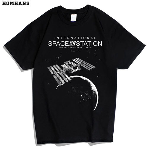 红韩iss国际空间站t恤space天文
