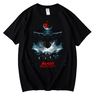 红韩Blade Runner 银翼杀手 赛博朋克 科幻电影周边短袖纯棉T恤潮