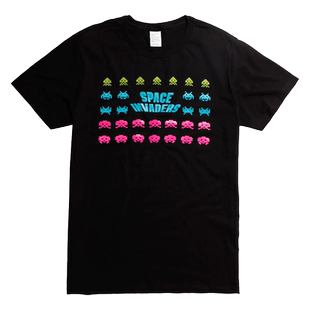 红韩经典怀旧游戏周边短袖 日本 太空侵略者 小蜜蜂 FC红白机GEEK