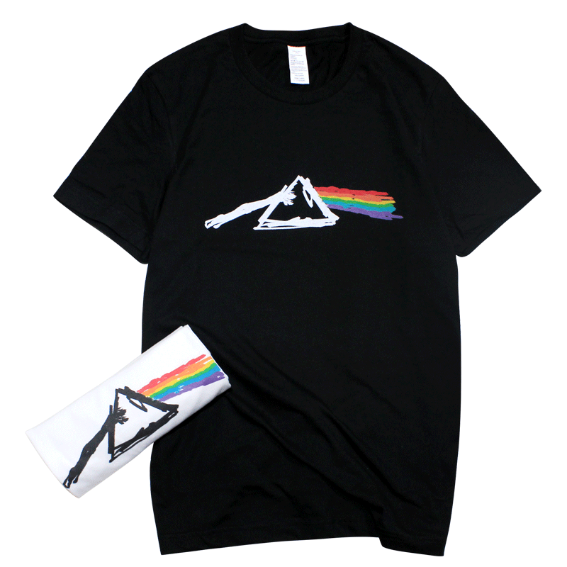 红韩平克弗洛伊德 Pink Floyd 摇滚乐队纯棉短袖t恤ROCK 月之暗面