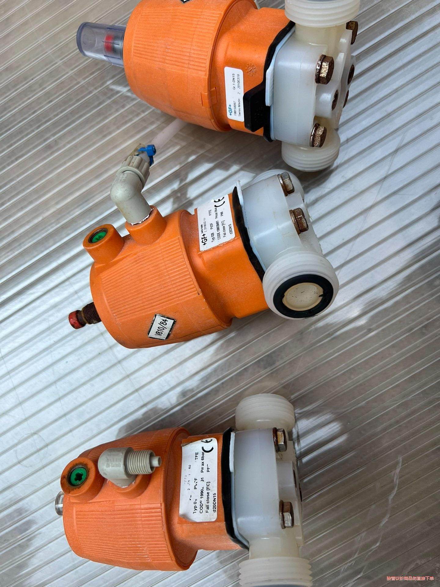 拆机+GF+乔治费歇尔气动隔膜阀d20DN15   PVDF(议价商品）