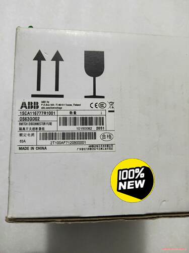 全新ABB 63A隔离开关 OS63GD02 1SCA116议价商品