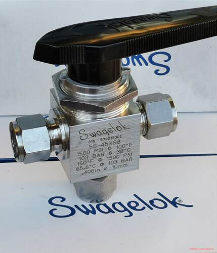 Swagelok 世伟洛克 SS-45XS8三通球阀  1/议价商品