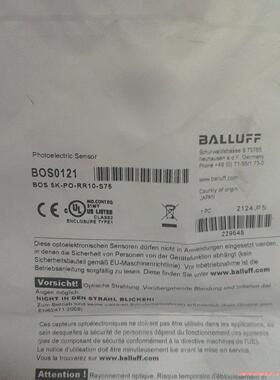 巴鲁夫光电BOS0121型号BOS 5K-PO-RR10-S(议价商品）