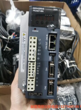 艾斯顿750W伺服电机，驱动型号：PR0NET-08AEG-骏营商贸—议价