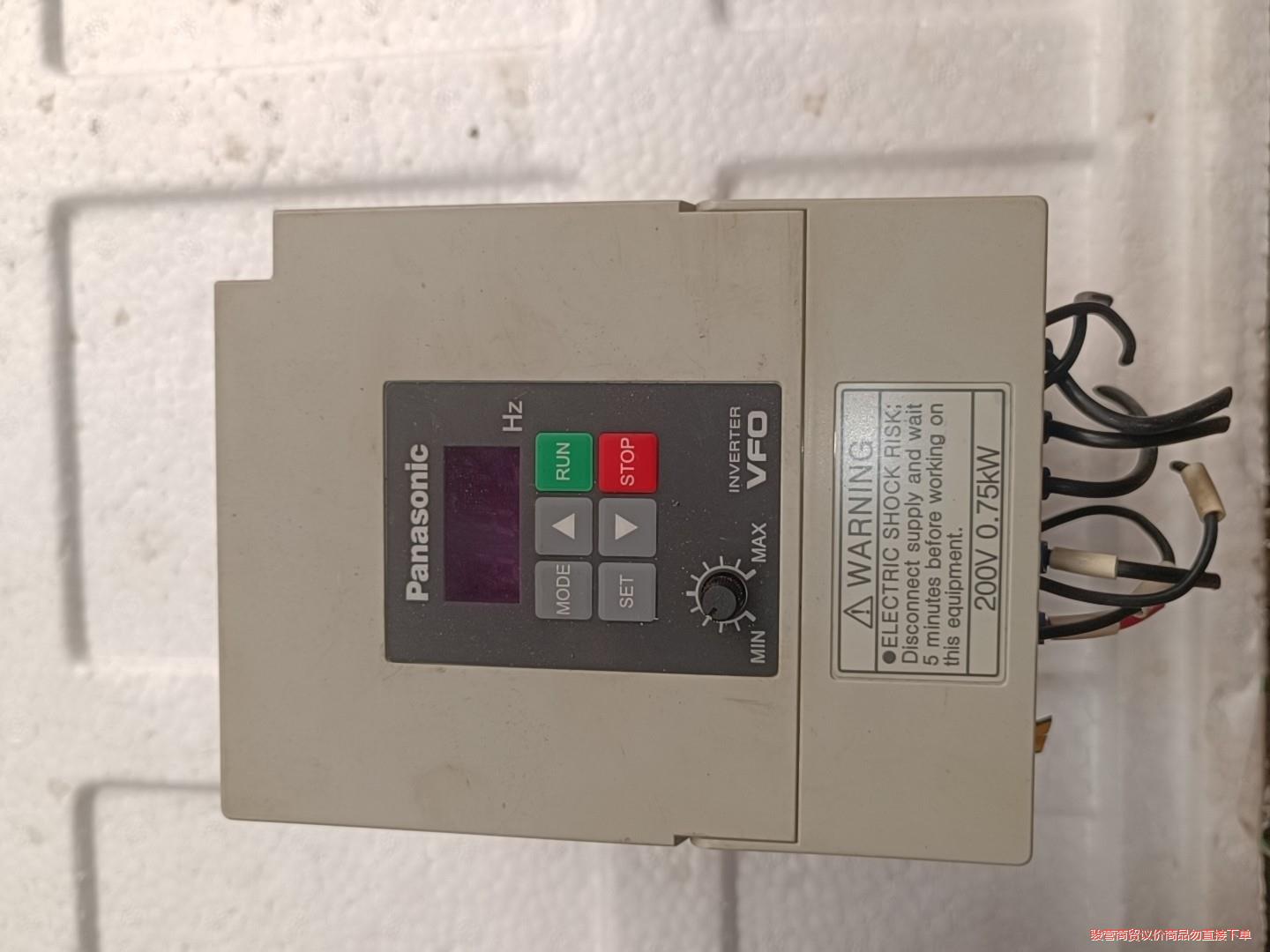松下变频器BFV00072GK，0.75KW，功能成色都没问议价商品