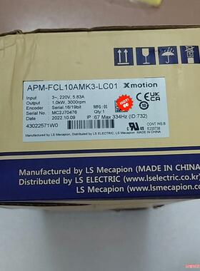 韩国LS Mecapion伺服电机，APMC-FCL10AM议价商品