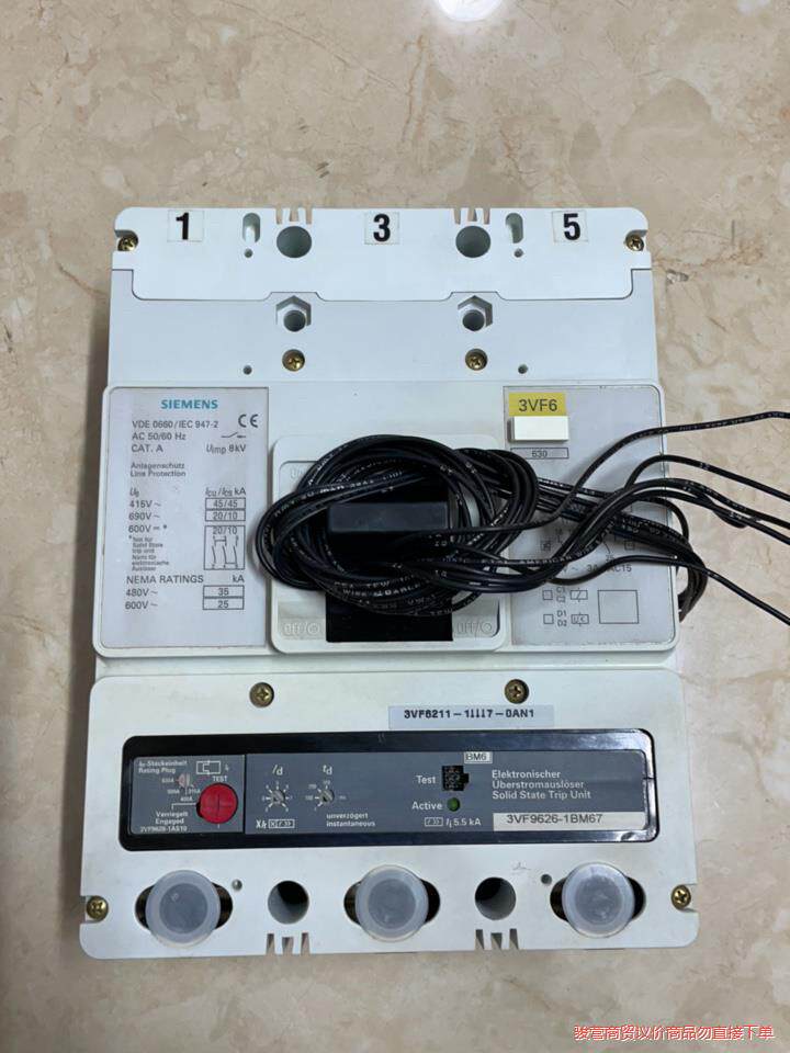 西门子塑壳断路器 3VF6211 3P/630A全新正品议价商品
