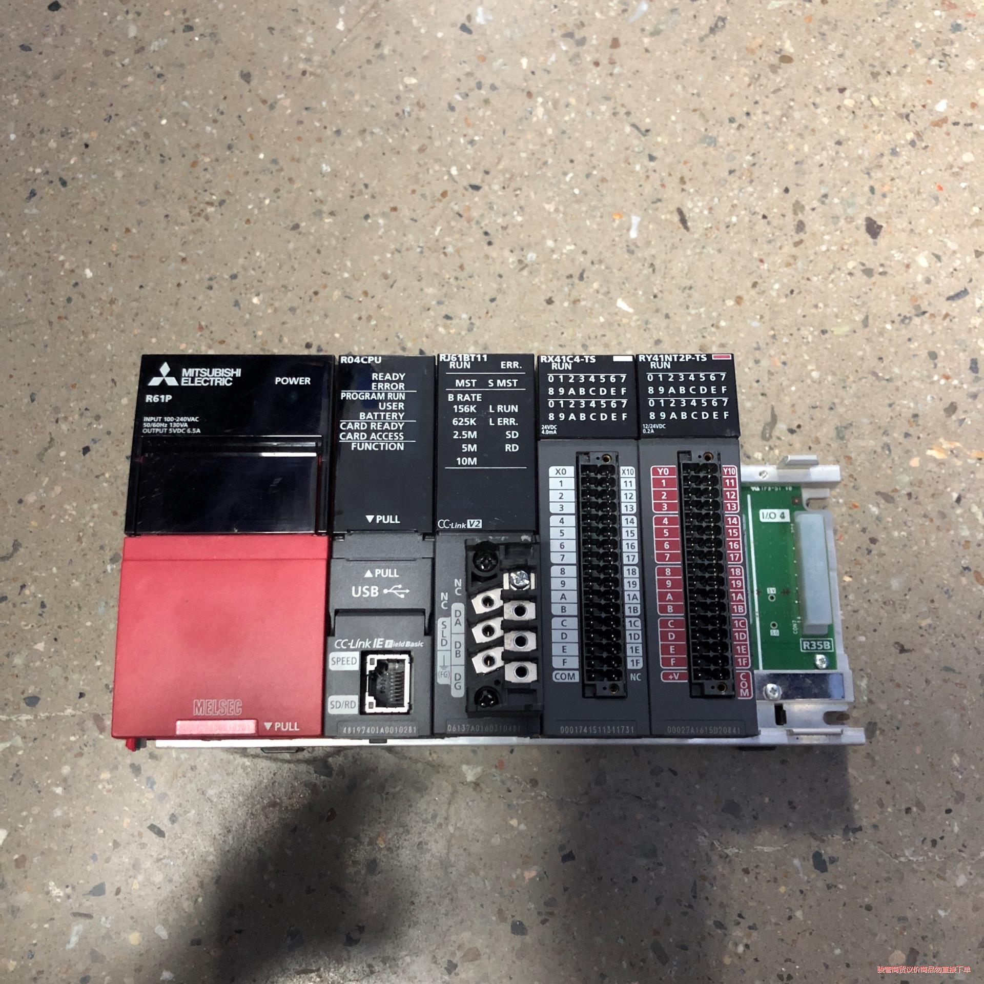三菱R系列模块带基板R61P R04CPU  RJ61BT1议价商品