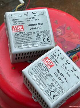明纬DR-4512导轨电源  如图实拍，设备拆机两个。打包出议价商品