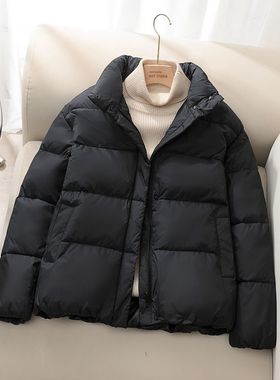 棉衣女小个子2025冬季羽绒棉服韩版宽松面包服加厚短款小棉袄外套