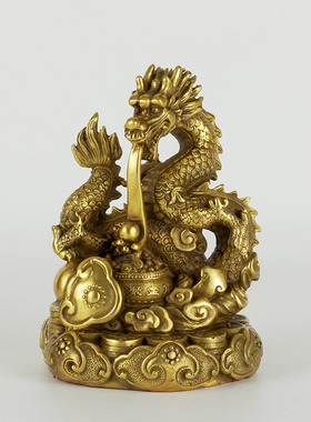 纯黄铜十二生肖摆件生肖黄铜家居饰品鼠牛虎兔龙蛇马羊猴鸡狗猪