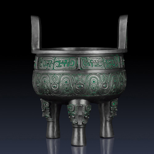 办公室招财铜鼎客厅香炉装饰品