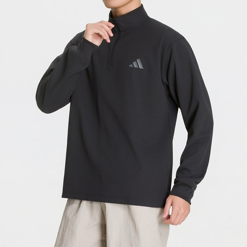 adidas阿迪达斯男子套头衫26秋季新款运动休闲卫衣半拉链KX6534