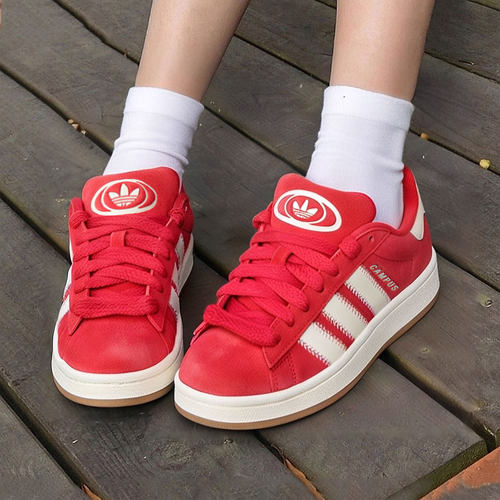 阿迪达斯三叶草2025冬季新款女鞋CAMPUS厚底面包鞋潮流运动休闲鞋