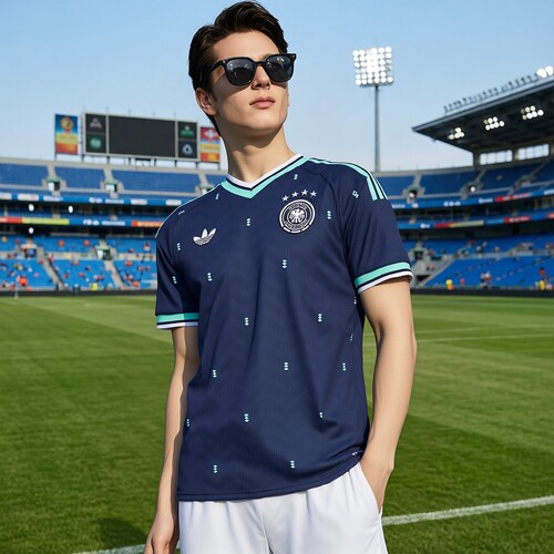 adidas阿迪达斯男子足球短袖T恤球迷版球衣26秋季运动服JN2074