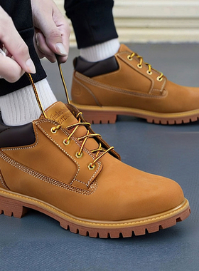 Timberland添柏岚官方踢不烂男鞋大黄靴低帮户外休闲旅游73538