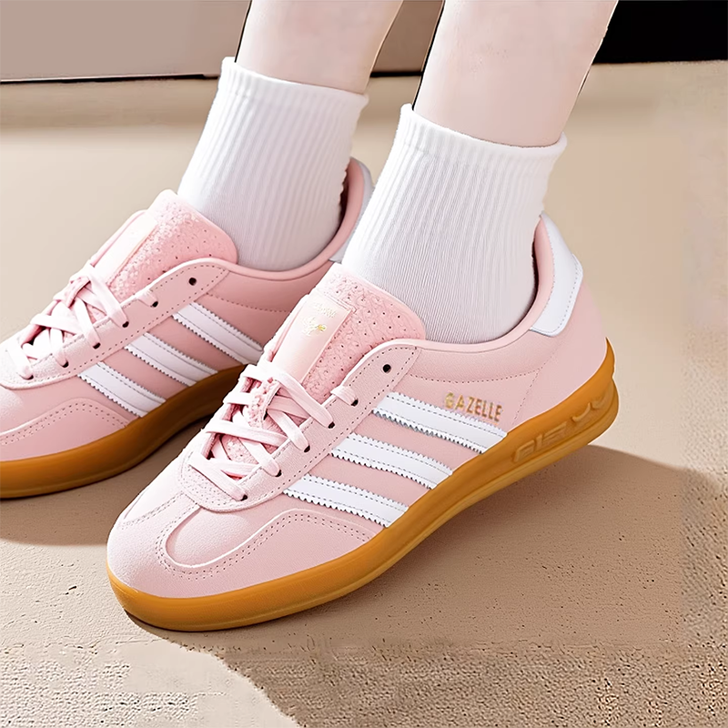 阿迪达斯女鞋休闲鞋板鞋2026春季新款低帮粉色德训鞋运动鞋IH5484,运动鞋new,运动休闲鞋,淘宝优惠券,粉丝福利购,淘宝优惠卷