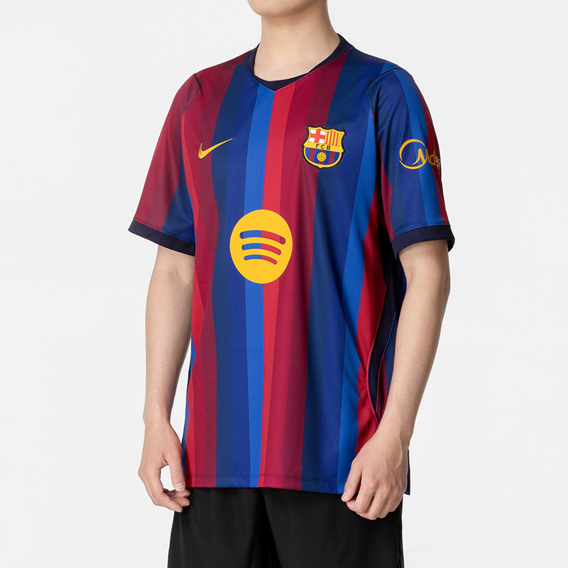 NIKE耐克巴塞罗那主场球衣2026新款足球服球迷版短袖男T恤