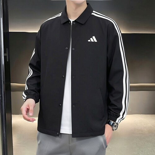 Adidas阿迪达斯男装梭织跑步夹克26夏新款运动休闲立领外套KR2499