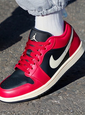NIKE耐克红色经典款篮球鞋女Jordan滑板鞋26新款运动休闲鞋DC0774