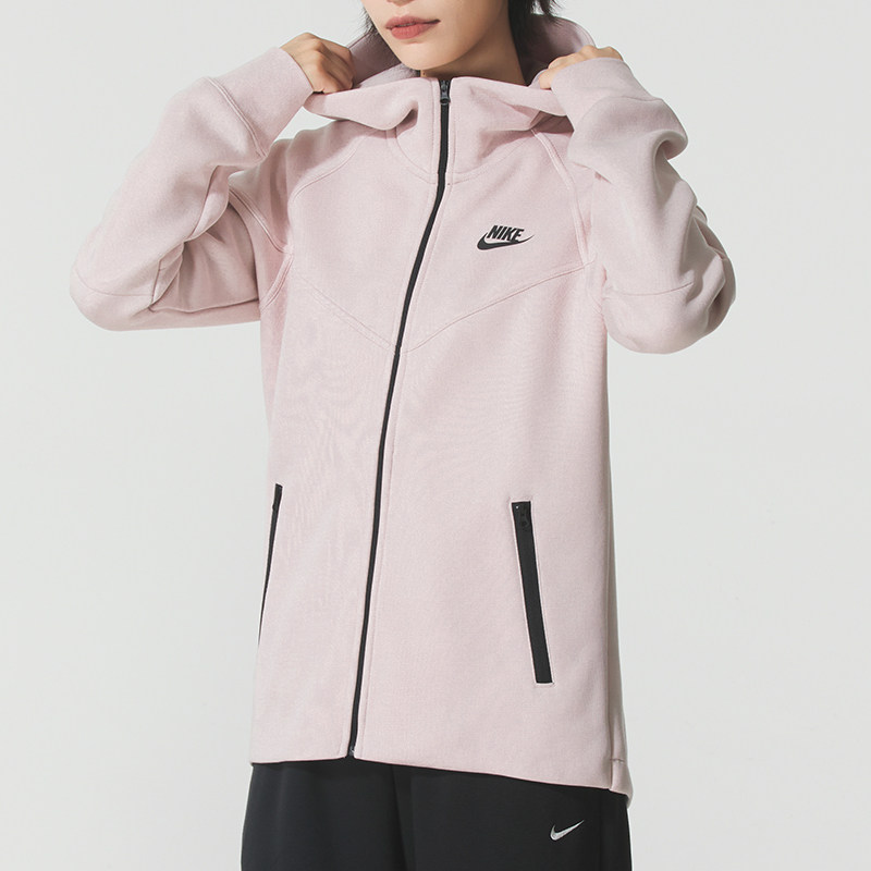 NIKE耐克女装外套粉色夹克2025冬季新款连帽运动服休闲上衣FB8339,运动服/休闲服装,运动茄克/外套,淘宝优惠券,粉丝福利购,淘宝优惠卷