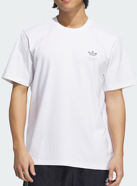 adidas阿迪达斯三叶草短袖男冬季运动服透气休闲圆领T恤衫KA2248