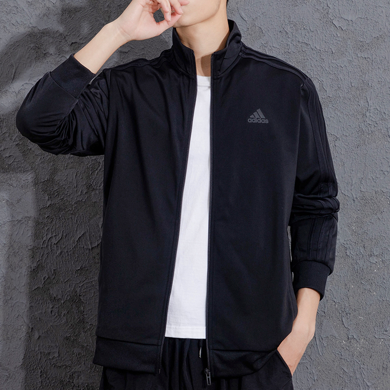 运动服外套阿迪达斯跑步立领