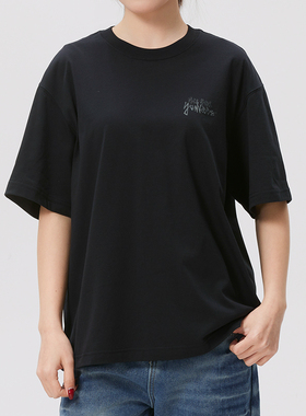 MLB男女短袖T恤26春季新款休闲跑步透气运动半袖3ATSB0563-50BKS