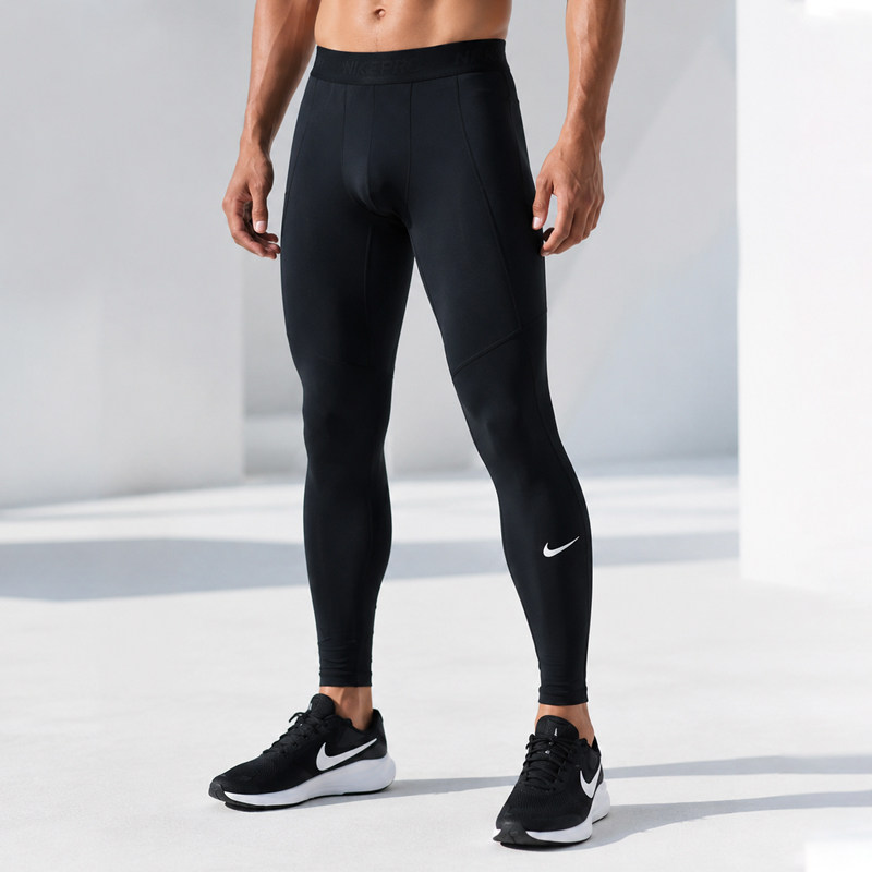 耐克NIKE健身裤男裤新款速干运动裤训练紧身弹力压缩裤紧身长袖