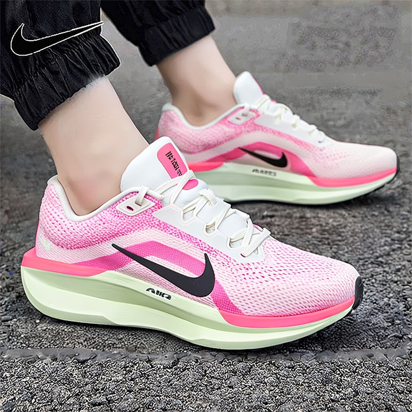 NIKE耐克男鞋玫粉色跑步鞋25新款透气健身训练鞋透气运动鞋HF1233