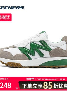 Skechers斯凯奇女士新款春夏舒适轻便耐磨厚底复古德训鞋177674