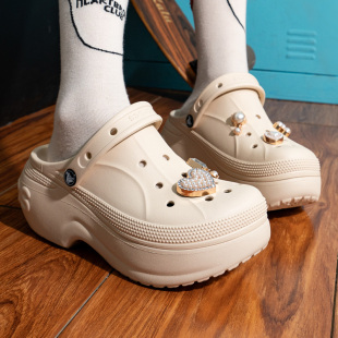 沙滩鞋 crocs卡骆驰洞洞鞋 外穿包头鞋 26春季 210062 男女厚底凉拖鞋