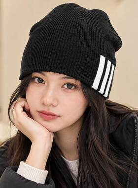 adidas阿迪达斯舒适休闲针织帽男女帽2026秋冬款运动休闲保暖帽子