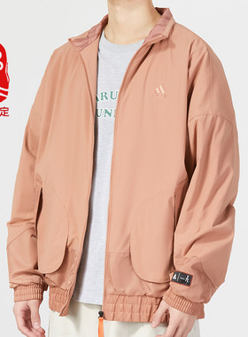 阿迪达斯新年款加绒男士外套2025冬季新款运动保暖立领夹克HZ3038