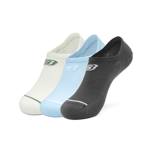 Skechers斯凯奇三双装运动袜休闲袜透气跑步健身袜L224U011-0418