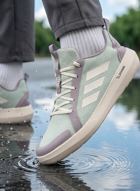 Adidas阿迪达斯男鞋户外溯溪鞋2026夏季新款透气涉水运动鞋JS2955