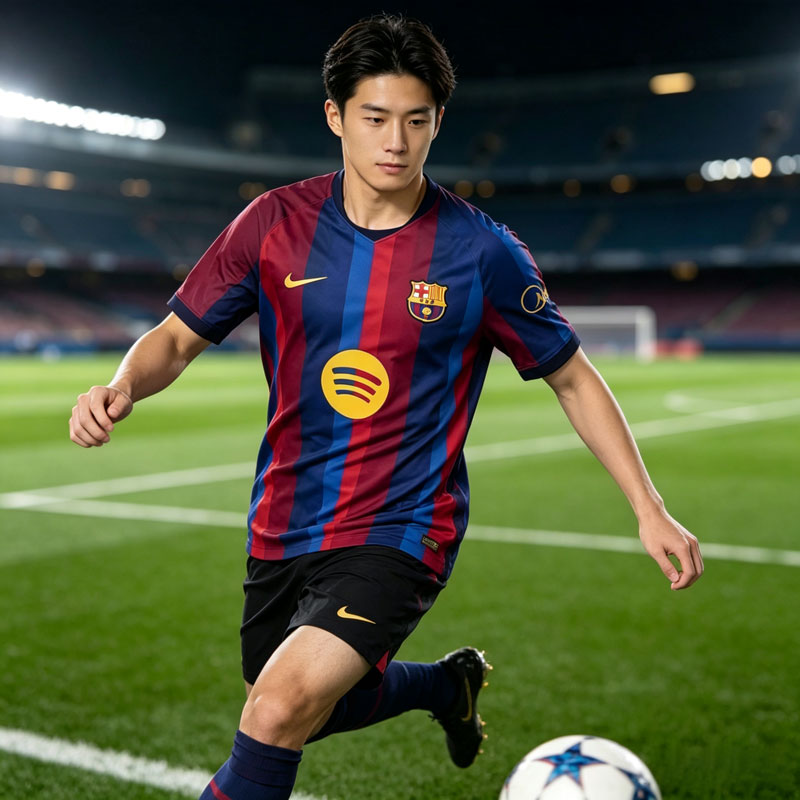 NIKE耐克巴塞罗那主场球衣2026新款足球服球迷版短袖男T恤II1872