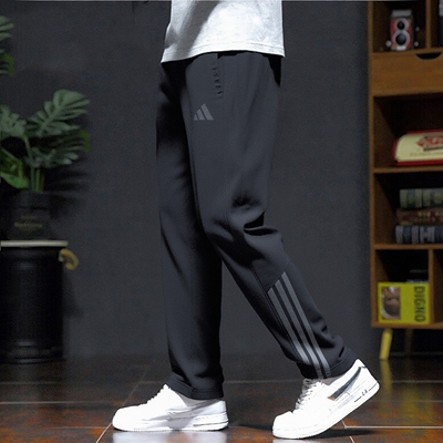 Adidas阿迪达加绒保暖梭织长裤子男裤25冬季跑步运动休闲裤KA1301