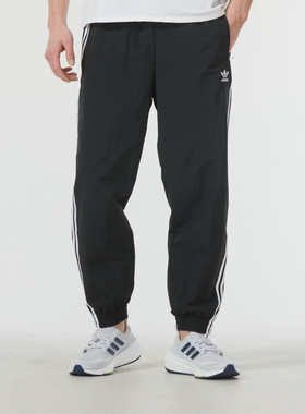 Adidas阿迪达斯三叶草男梭织休闲裤冬季新款运动裤收口长裤IT2501
