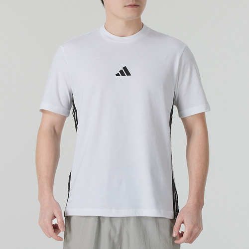 adidas阿迪达斯短袖T恤男装新款时尚圆领运动休闲半袖 JY8563
