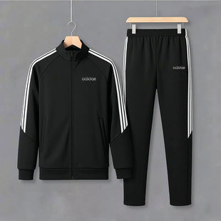 Adidas阿迪达斯男运动休闲套装2026春季新款上衣裤子两件套KG8951