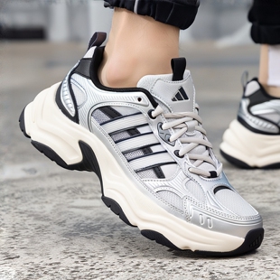 阿迪达斯2026新款老爹鞋男鞋女鞋透气网面厚底运动鞋休闲鞋KJ9522