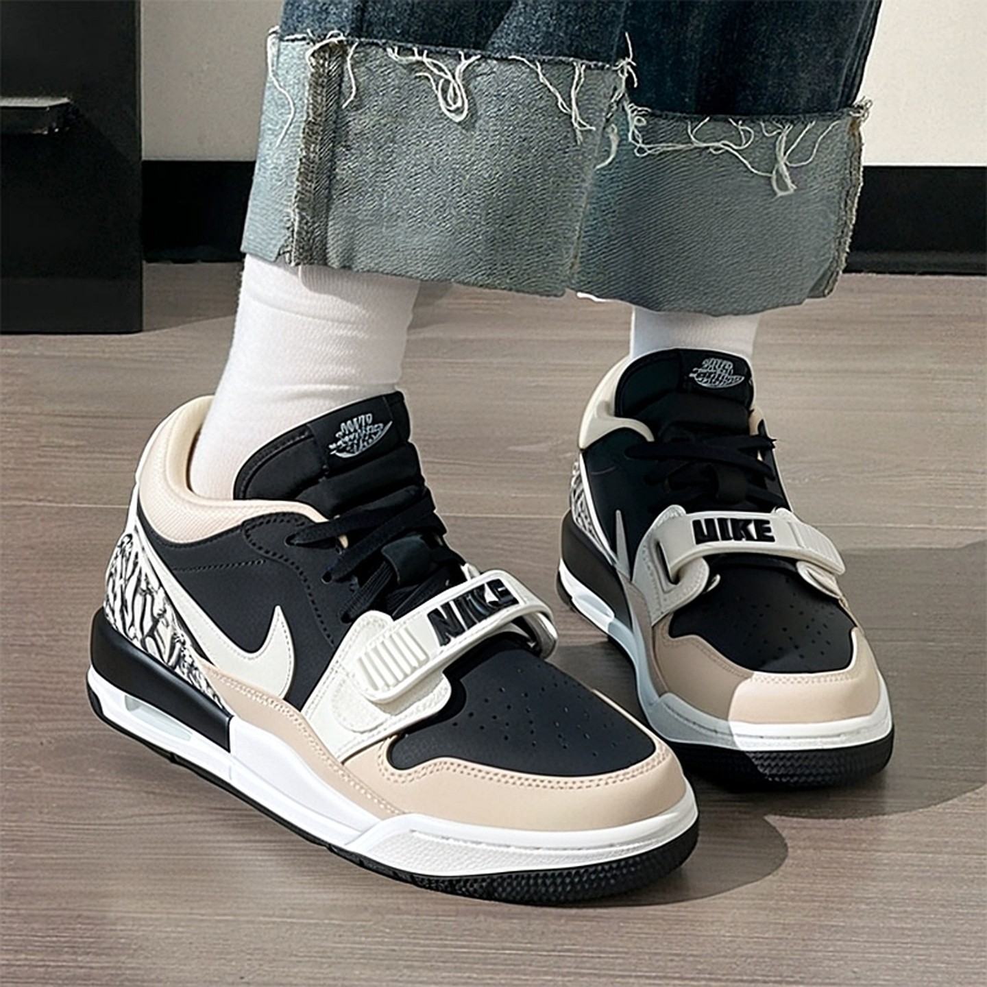 NIKE耐克女鞋AJ篮球鞋低帮休闲鞋25新款实战缓震运动鞋CD9054-020