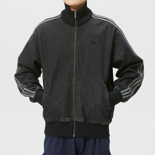 阿迪达斯adidas三叶草男子26新款DENIM FB TT牛仔夹克外套 KD1516
