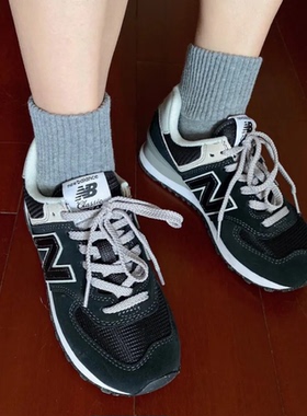 New Balance NB官方黑色时尚老爹鞋男女鞋复古运动休闲鞋ML574EVB