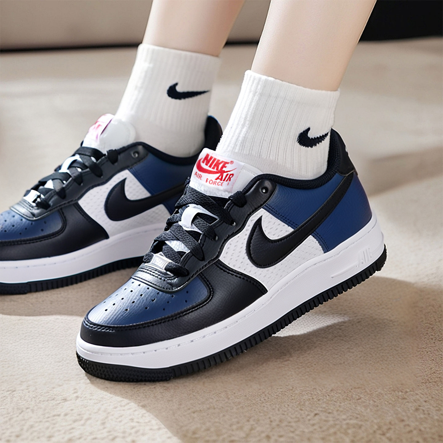 耐克女鞋新款AIR FORCE 1轻便复古休闲鞋经典运动板鞋HJ9201-400